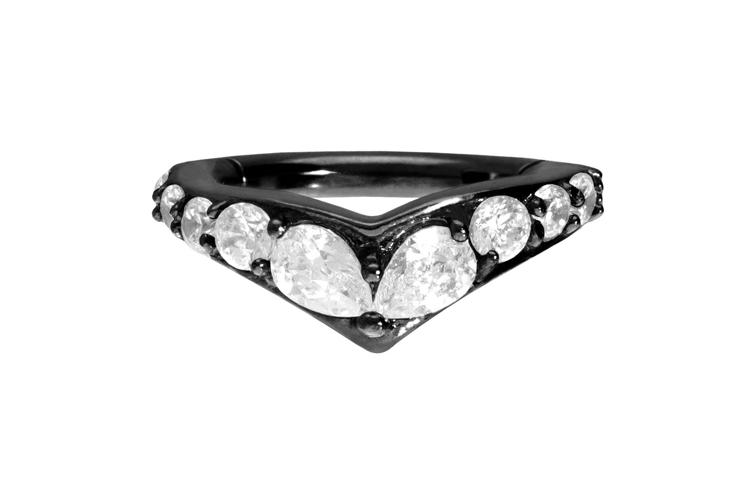 Chirurgenstahl Segmentring Clicker Piercing DIADEM